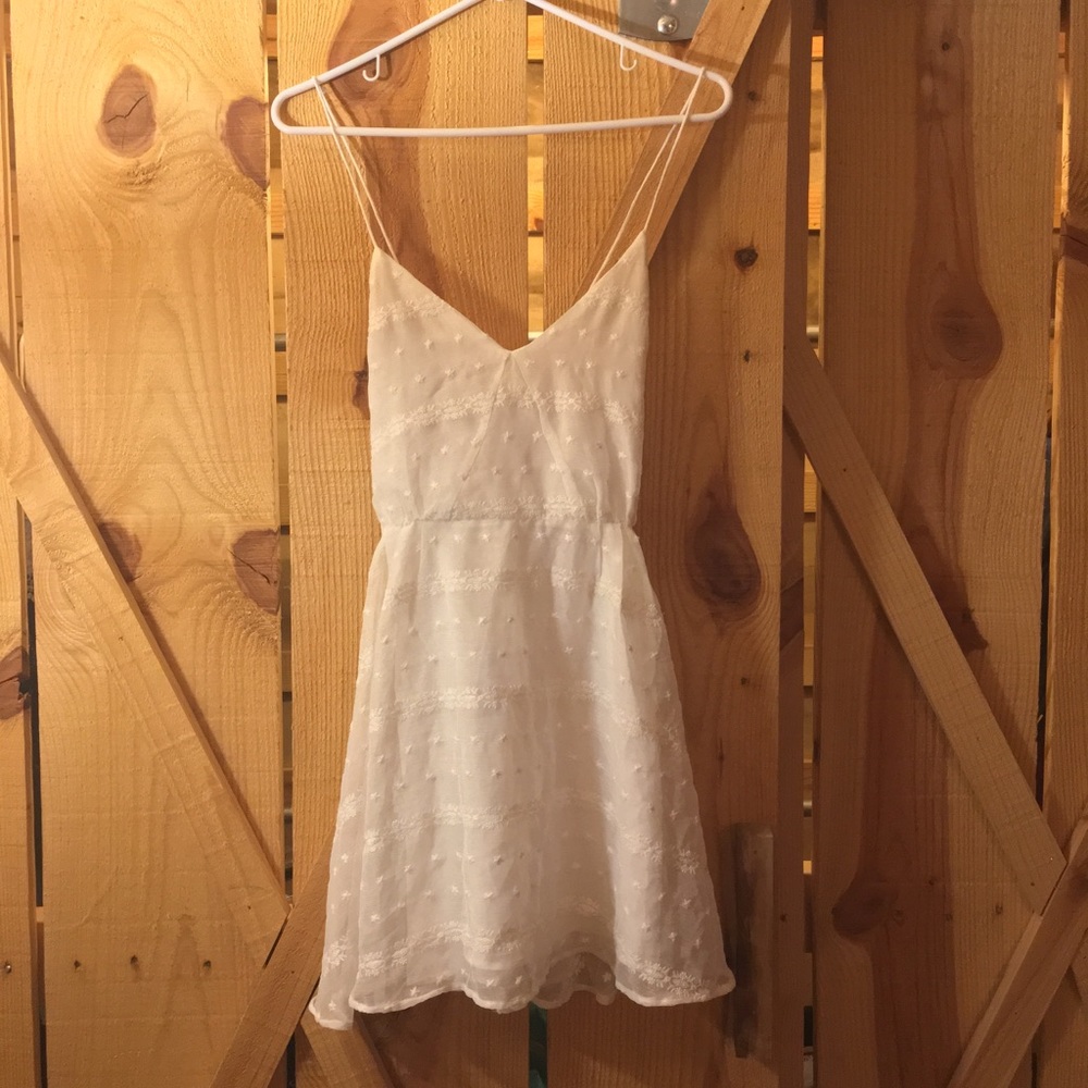 White mini dress